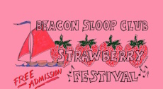 image of poster announcing the 2026 Beacon Sloop Club strawberry Festival